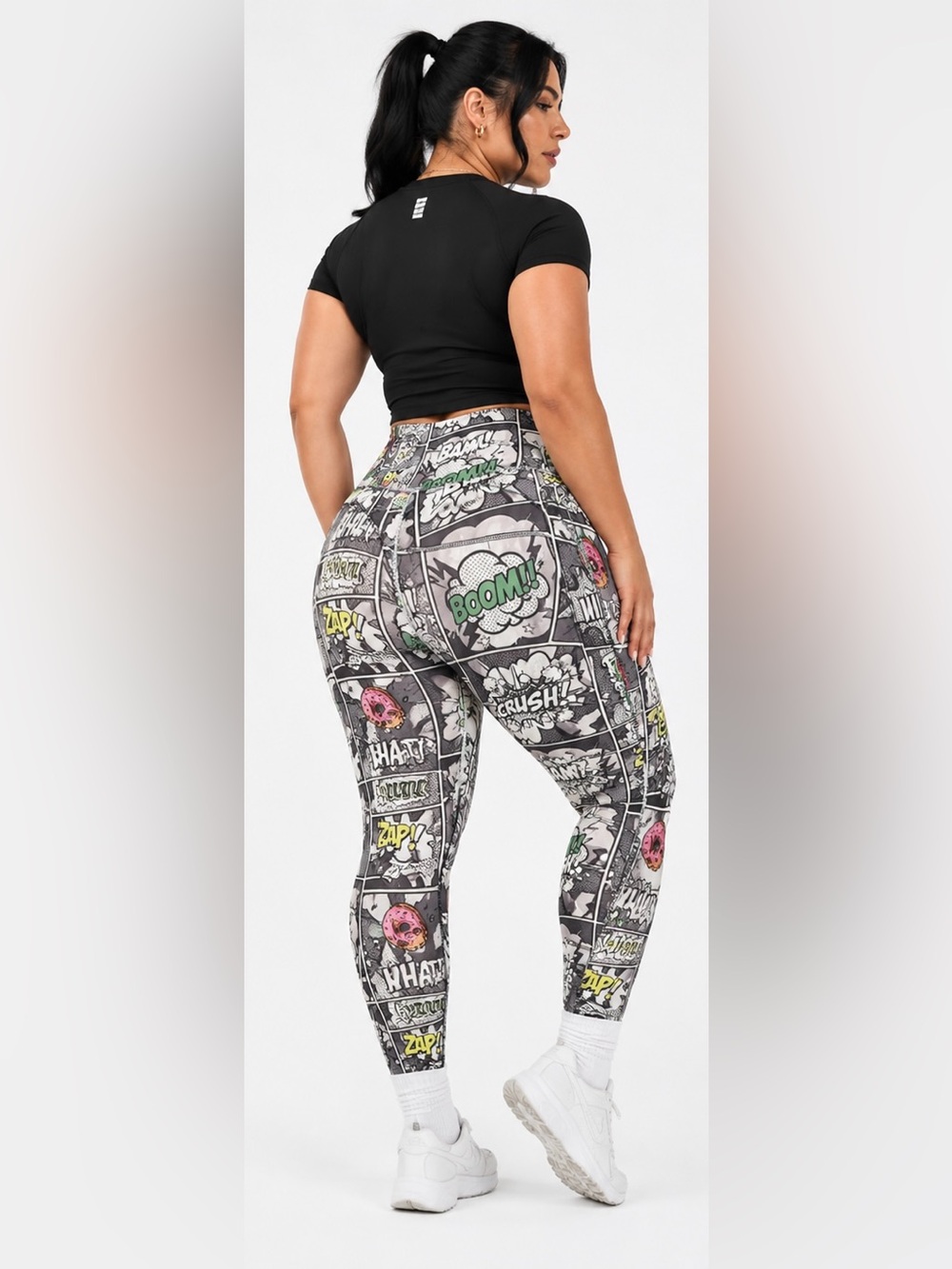 Feed Me Fight Me Superhero Leggings